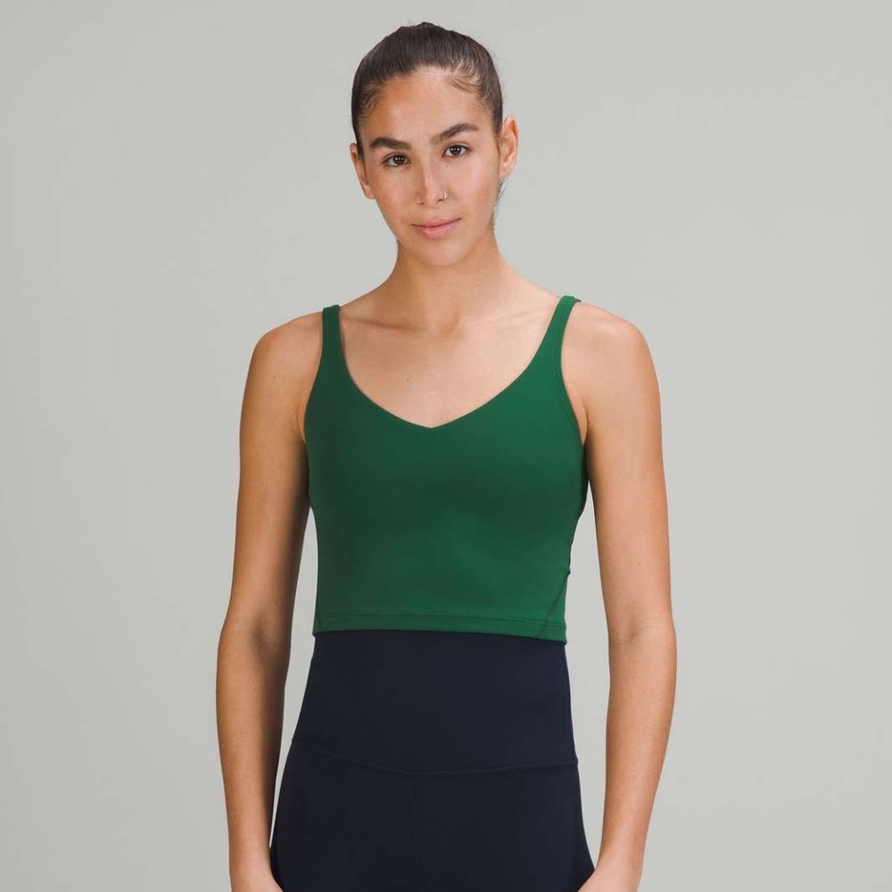 Lululemon align cropped tank Everglade green Size 6